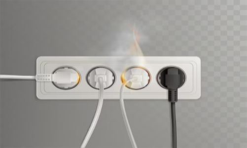 heating the plug of electrical aplliance